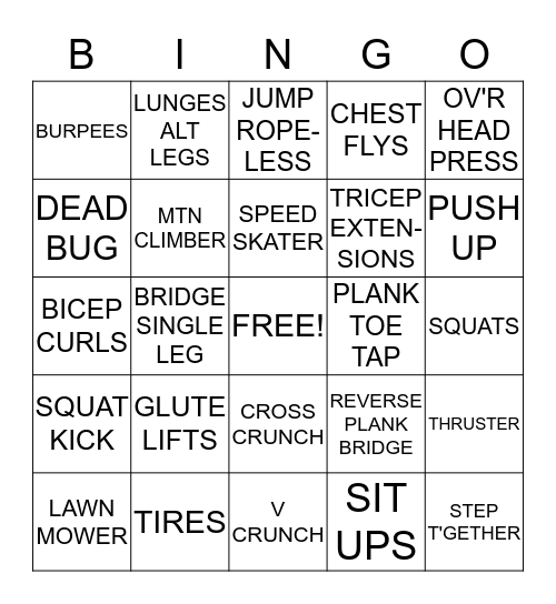 Bootcamp Bingo Card