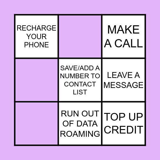 Bingo Card