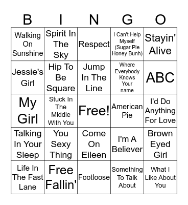 Misc Bingo 1 Bingo Card