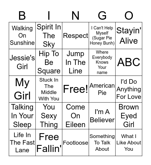 Misc Bingo 1 Bingo Card