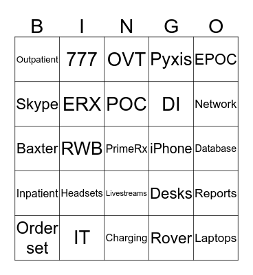 Beaker/Willow/ICON Bingo!! Bingo Card