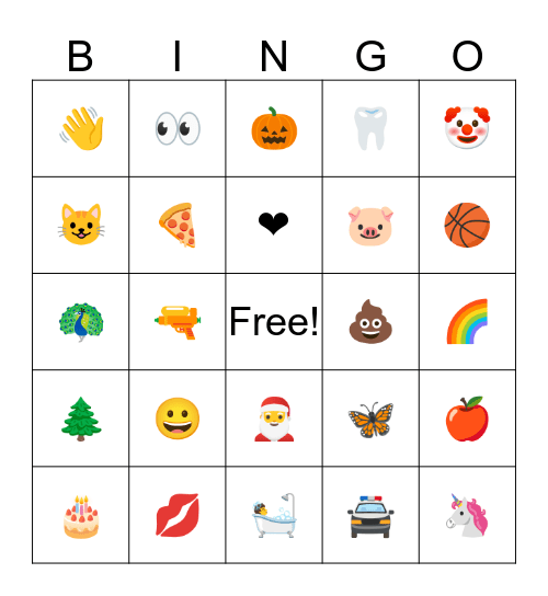Grandmas Bingo Card