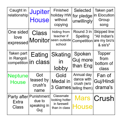 Vatsalya Bingo Card