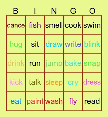 rabbits in action Bingo Card