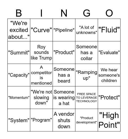 COVID Conference Call BINGO Card