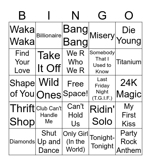 2010s Bingo Card