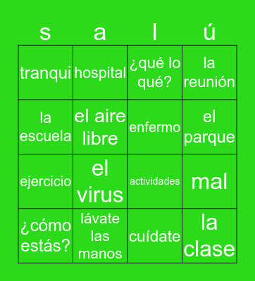 BINGO CUARENTENA Bingo Card