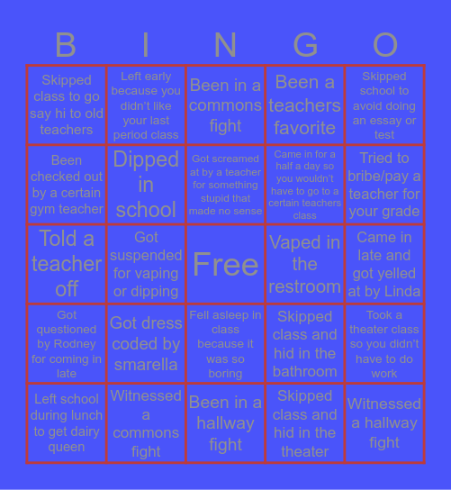 Buckeye local bingo V2 Bingo Card