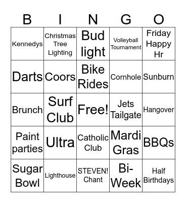 Breezy Point Bingo Card