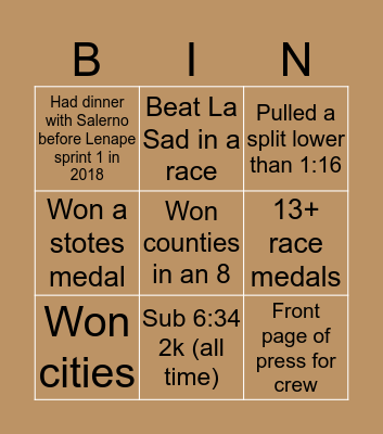 Absegami FAT ERGO Bingo Card