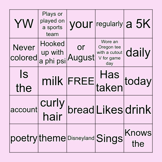 LITB SENIOR BINGO Card