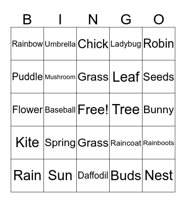 Bobcat Bingo Card