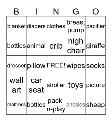 Baby Pendergrass  Bingo Card