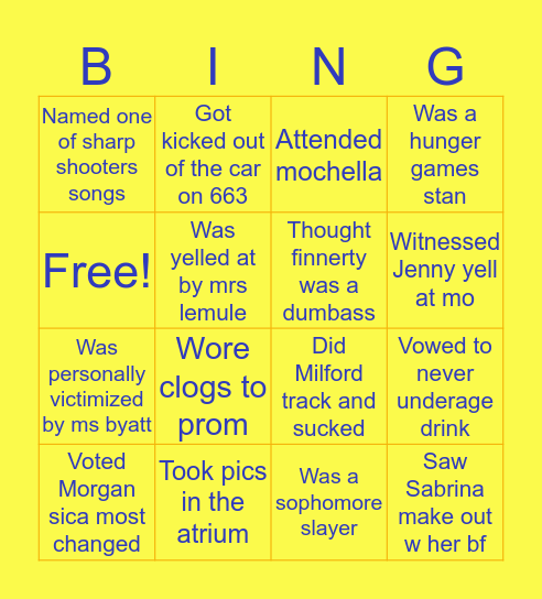 The best of quakertown Bingo Card