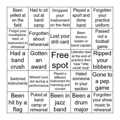 Jacket pride bingo Card