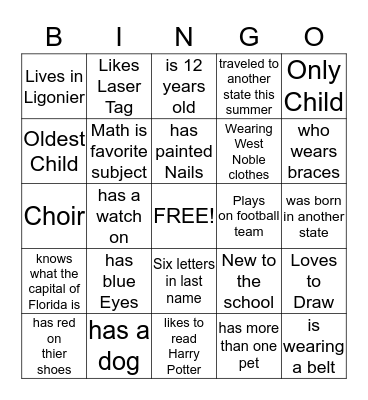 Someone who ... Bingo Card