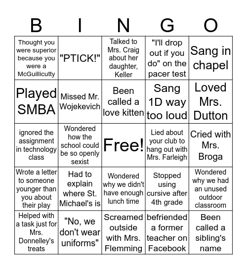 STM BINGO Card