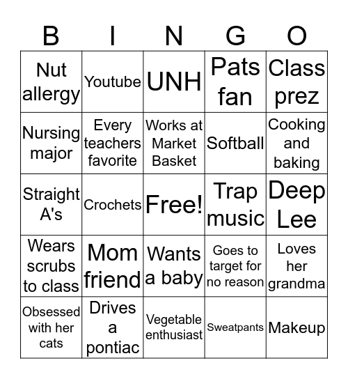 KENDALL BIRD STARTER PACK Bingo Card