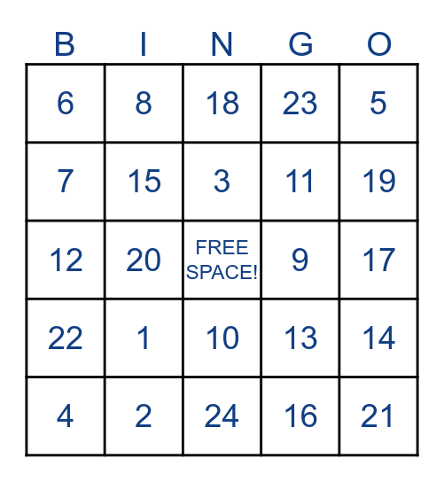 Quarantine Bingo Card