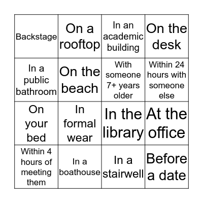 Guess what Bingo Card