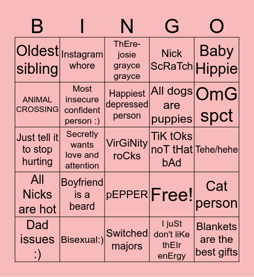 Knotty Bingo Card