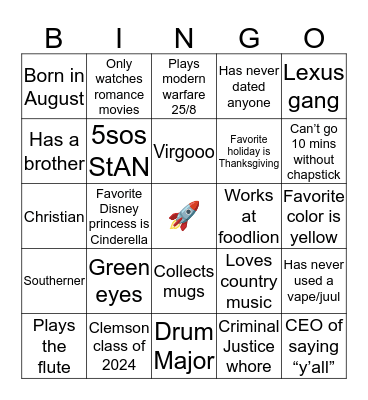 mArris! bingo Card