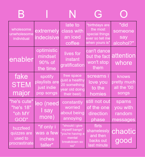 khatia Bingo Card