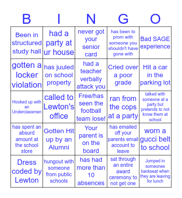 csn Bingo Card