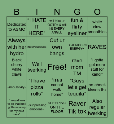 G L O R I A    B I N G O Bingo Card