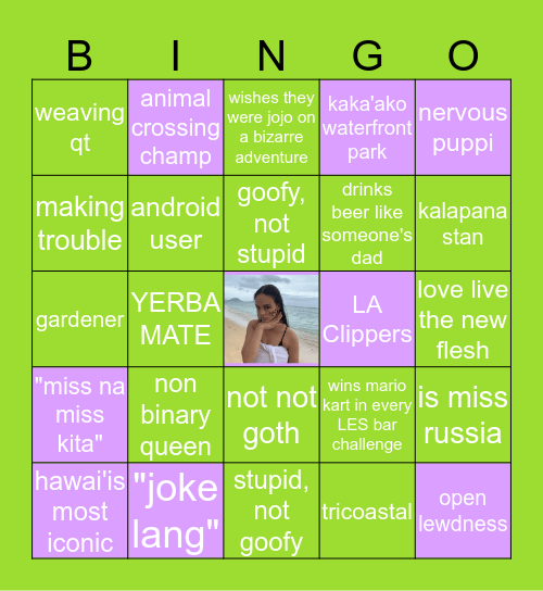 LISE MICHELLE BDAY BINGO LMAO Bingo Card