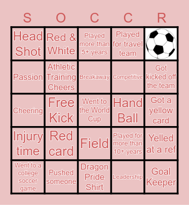 P R E S T O N Bingo Card
