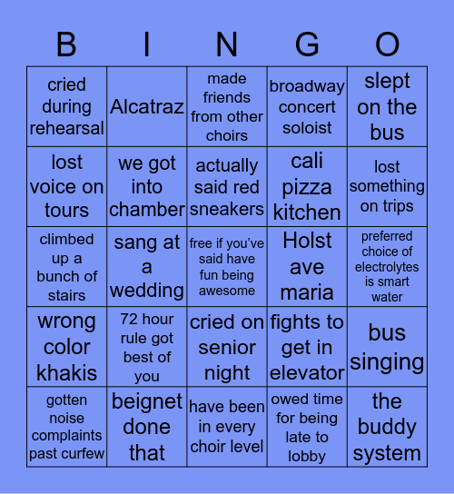 chamber bingo v2 Bingo Card