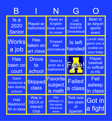 Airport Jets Bingo Card