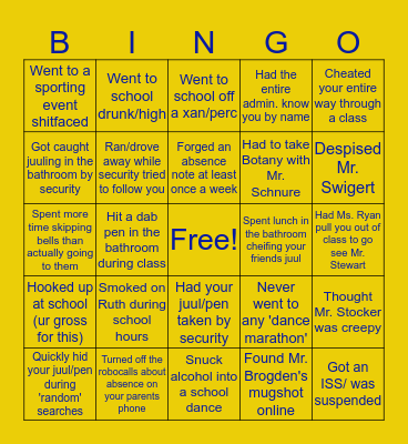 \WHHS Bingo Card