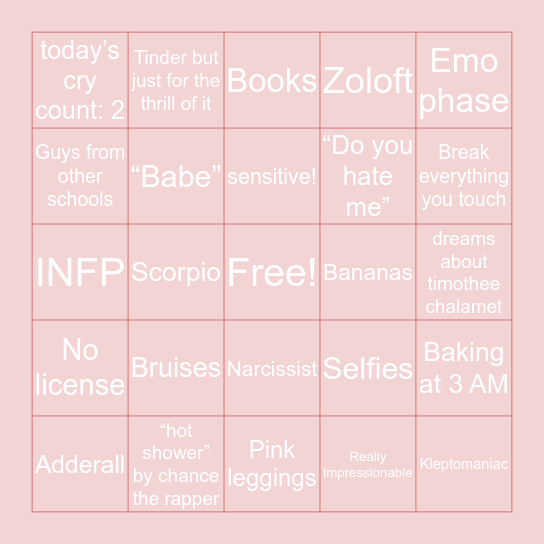 graziella bingo Card
