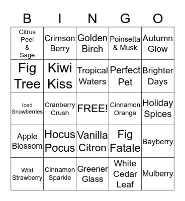 Tealight Bingo Card