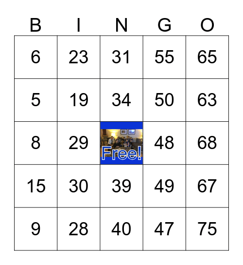 KENNEDY FAMILY BINGO Card