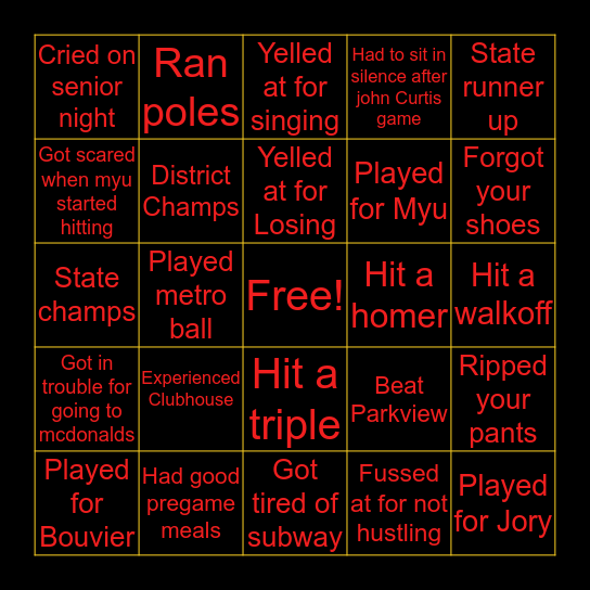 Bingo Card