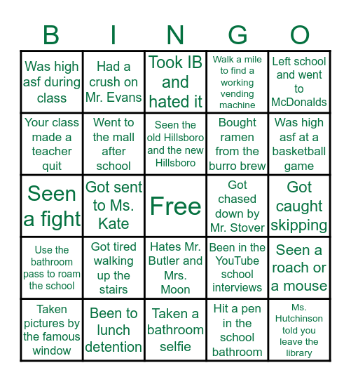 Hillsboro Bingo🔰 Bingo Card