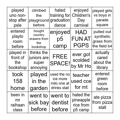 Bingo Card