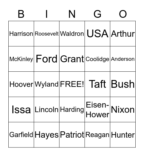 ERWF SAYS "THANK YOU" Bingo Card