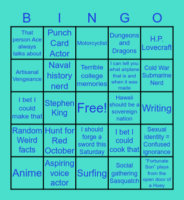 Similar to Atwood Bingo? Bingo Card