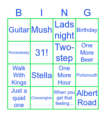 *** BIRTHDAY BINGO *** Bingo Card
