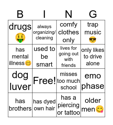 Abby Bingo Card