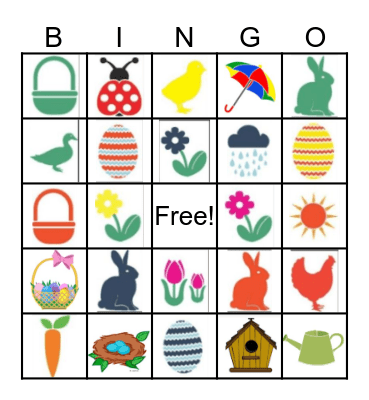 Spring Bingo Card