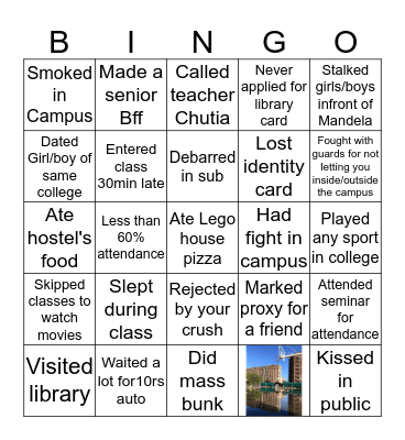 Sharda's Bingo Card