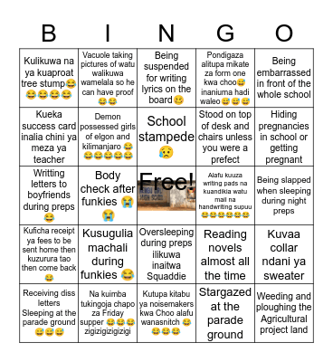Nembu Bingo Card