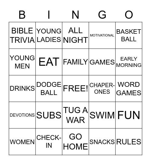 LOCK-IN Bingo Card