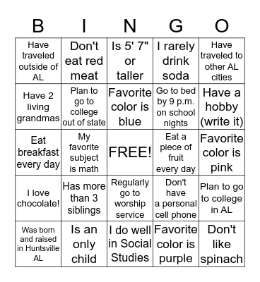 Advisory Group Bingo Card Bingo Card
