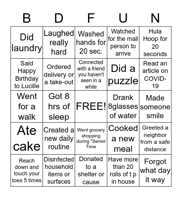 CELEBRATE WITH ME! Bingo Card